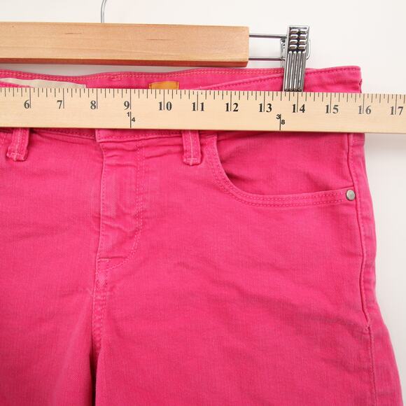 Pilcro and the Letterpress Anthropologie Shorts Pink Stretchy Jean Mid Rise 29 - Picture 4 of 11